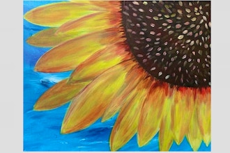 Online Acrylic Painting: Simple Sunflower